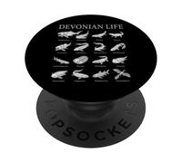 Devonian Life Paleontology Ancient Fish Evolution Era PopSockets Adhesive PopGrip