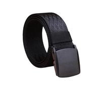 Devons Treasures Tactical Belt, Adjustable Nylon Web Work Belts for Men, Military Leisure Sports Hiking Belt with Quick Release Plastic Buckle - Black