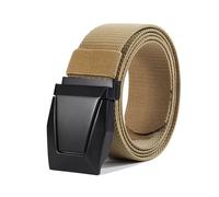 Devons Treasures Tactical Belt - Stretch Nylon Web Work Belts for Men - Heavy Duty Military Rigger Hiking Belt with Quick Release Metal Buckle