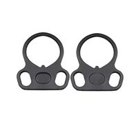 Devons Treasures Tactical Hunting End Plate Dual Loop Ambidextrous Loop Strap Sling Adapter 30mm AR Dual Loop Tools Sling Mount End Plate Adapter Right/Left Handed Mount 2 Pack