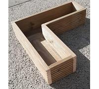 Devonshire Wood Decking Corner Garden Trough, Planter, Box Herbs, Flowers 60cm x 60cm
