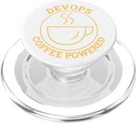 "Devops Coffee Powered" Devops Engineer PopSockets PopGrip for MagSafe