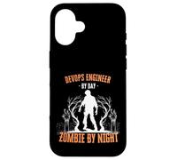 DevOps Engineer by Day Zombie by Night Fun Halloween Creepy Case for iPhone 16
