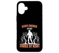 DevOps Engineer by Day Zombie by Night Fun Halloween Creepy Case for iPhone 16 Plus