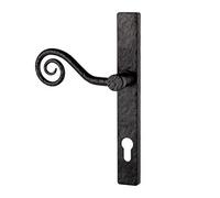 Devoran Monkey Tail Lever Door Handle - Black (Left Hand) (Sold in Pairs)