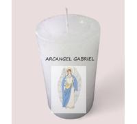 DEVOTIONAL ARCHANGEL GABRIEL CANDLE White Religious Petitions and Acknowledgments Candle for Archangel Gabriel White Light to Attract Archangel Protection Church Candle