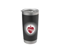 Devotional Heart with Cross and Thorns Stainless Steel Insulated Tumbler