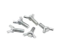 DeVow 1-10pcs Wing Bolts Butterfly Screw Galvanized Steel M4 M5 M6 M8 M10 M12 Wing Head Thumb Screws DIN316(50mm,M8 2pcs)