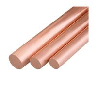 DeVow 1-5pcs T2 Copper Round Rod Bare Metal 50-300mm