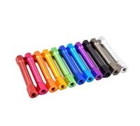 DeVow 10pcs M3 Aluminum Spacers M3*10/15/20/25/28/30/35/37/40mm Aluminum Hex Step Pillar Standoff Spacer M3 Long Screws(Dark Blue,M3x45)