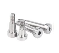 DeVow 10pcs M3 M4 M5 M6 M8 M10 M12 304 A2 Stainless Steel Hex Hexagon Socket Cap Head Shoulder Roller Bearing Screw Bolt High Tensile(18mm,D2.5-M2 x10pcs)