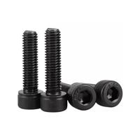 DeVow 12.9 Grade M6 M8 M10 Full Thread Tooth Hex Bolts Hexagon Socket Head Cap Screws High Strength Carbon Steel(M6x70mm 10pcs)