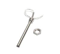 DeVow 16mm Dia 450~600mm DN20/25mm Thread Single-Ended Heating Tube 2000/2500/3000W Cartridge Heater Element(2,380V,3000W 16x500mm(DXL))