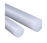 DeVow 1Pcs Long 50cm Translucent White Polypropylene Rod PP Stick Plastic Bar Diameter 8mm 10mm 12mm 15mm 18mm 20mm 25mm 30mm~50mm(50x500mm)