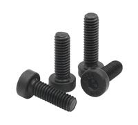 DeVow 2-20pcs M3 M4 M5 M6 M8 M10 M12 Grade12.9 Carbon Steel Hexagon Hex Socket Thin Short Low Cap Head Screw Bolt DIN7984(4mm,M3 (20pcs))