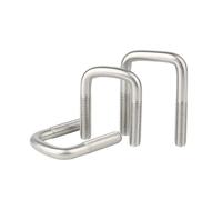 DeVow 304 Stainless Steel U-Shaped Screw/Right Angle U-Shaped Square Clamp/Square Clamp Pipe Clamp Fixing Clamp Bolt M6M8M10M12(1pcs M10X150X200)