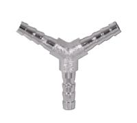 DeVow 4-25 Mm 2 3 4 Ways Straight/Elbow/Tee/Y/Cross HoseTail Barb Chrome-Plated Brass Plumbing Fitting Connector Air Water Gas(Y Shaped,16MM_5 PCS)