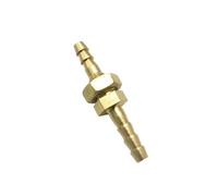 DeVow 4mm Hose Barb Equal Bulkhead Brass Barbed Tube Pipe Fitting Coupler Connector Adapter(4mm)