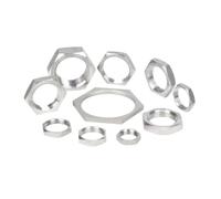 DeVow 5pcs 1/8"-2" BSPP Female 304 Stainless Steel Hex Lock Nuts