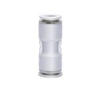 DeVow 5PCS 4mm 6mm 8mm 10mm 12mm 16mm Hose Tube Equal Union Elbow One Touch White Air Pneumatic Push in Pipe Fitting Quick Adapter(PU,16MM 5PCS_Size)