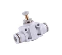 DeVow 5PCS 4mm 6mm 8mm 10mm 12mm 16mm Hose Tube Equal Union Elbow One Touch White Air Pneumatic Push in Pipe Fitting Quick Adapter(SA,6MM 5PCS_Size)