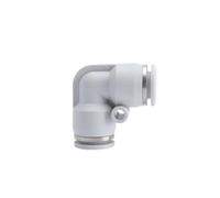 DeVow 5PCS 4mm 6mm 8mm 10mm 12mm 16mm Hose Tube Equal Union Elbow One Touch White Air Pneumatic Push in Pipe Fitting Quick Adapter(PV,16MM 5PCS_Size)