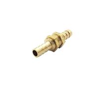 DeVow 5PCS 8mm Hose Barb Bulkhead Brass Barbed Tube Pipe Fitting Coupler Connector Adapter