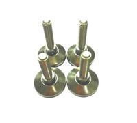DeVow Adjustable Lathe Leg Thread Type Levelling Feet Swivel Base Articulating Legs M6/M8/M10 Furniture Pads Screw(M8x50mm(D3cm))