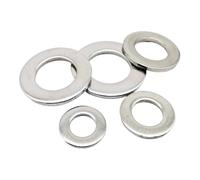 DeVow DIN125 DIN9021 M1 M1.2 M1.4 M1.6 M2 M2.5 M3 M3.5 M4 M5 M6 M8 M10 M12 M14 M16 A2-70 304 Stainless Steel Flat Washer Plain Gasket(M14X24X2 10PCS)