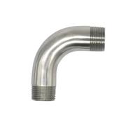 DeVow (DN8 DN10 DN15 DN20 DN25-DN50) 304 Stainless Steel Double Outer Wire 90 Degree Mirror Polished Sanitary Grade Elbow(DN20)