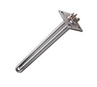 DeVow Electric Tubular Heater SUS304 Heater with Square Flange Heating Element 36V 1200W/48v 1500w/240v 1kw(48v 1500w L240mm)