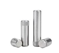 DeVow M1.5 M2 M2.5 M3 M4 M5 M6 M8 304 Stainless Steel Knurled Cylindrical Shaft Pin Connecting Rod Cylindrical Positioning Pin(M4(10pcs),40mm)