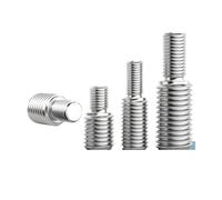 DeVow M3 M4 M5 M6 M8 M10 M12 M14 M16 304 A2 Stainless Steel Thread Adapter Male To Male Double Head Transfer Screw Bolt(M12x25-M14x25(1pcs))