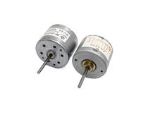 DeVow RF-310T-11400 Mini RF-310 Motor DC 3.7V 5V 6V 9V 12V Mini 24mm Round Spindle Motor 17mm/19mm Long Shaft For Audio Player(17mm long Shaft)