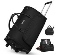 DEVPNR Rolling Garment Bags for Travel 59L, Black, 59L, Rolling Garment Bags for Travel