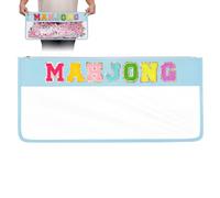 DEVPNR Waterproof Clear Mahjong Tile Bag with Zipper, Empty Mahjong Case for American Mahjong Set, Case Only (Sky Blue)