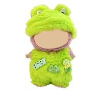 DEVPSISR 17CM Doll Clothes Set Green Hood + Green Jumpsuit, Fashion Cute Dress-Up Clothes for Doll Accessories Outfit(No Doll Included)(LBB Clothes 12)