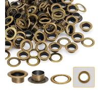 DEVPSISR 250pcs Grommets Eyelets,Copper Small Eyelets for Fabric,Leather,Curtains(Bronze 5MM)