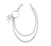 DEVPSISR Wallet Chain,Punk Trousers Pants Chains for Men Women,Pocket Chain Heavy Chain Belt Goth Accessories, 21.65inch