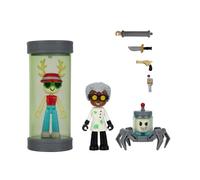 DevSeries Murder Mystery 2: Research Facility Game Pack - Two 2.75-Inch Action Figures with Light-Up Lab Capsule, Accessories, and Exclusive Virtual Item Code