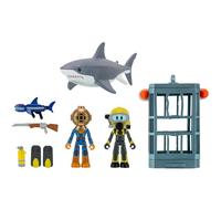 DevSeries SharkBite 2: Shark Cage Game Pack Two 2.75-Inch Action Figures with Accessories and Exclusive Virtual Item Code