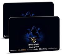 DevTech IT RFID Blocking Cards - 2 Pack Contactless/NFC Bank Card Protectors for Wallets and Purses, Suitable for The Christmas Season