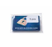 DevTech IT RFID Blocking Cards, 5 Pack Contactless/NFC Bank Card Protectors for Wallets and Purses (Dark Blue)