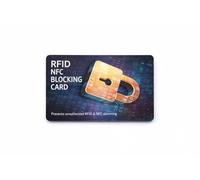 DevTech IT RFID Blocking Cards, 5 Pack Contactless/NFC Bank Card Protectors for Wallets and Purses, Plain Black