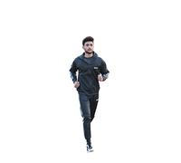 DevWoo Adults Fashion Tracksuit Zipped Long Sleeve Top & Bottom comfortable Gym, Casual wear, Sweat Classic Boys Pullover Jogging, Sports, loungewear (as8, alpha, x_l, regular, regular, Black)