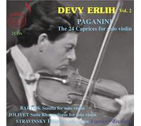 Devy Erlih, Vol. 2 - Niccolò Paganini: The 24 Caprices for solo violin, Béla Bartók: Sonata for solo violin, André Joliv