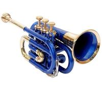 Devyom POCKET TRUMPET Bb PITCH COPPER LACQUERED WITH FREE HARD CASE + MOUTHPIECE