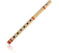 Devyom Unique 14 Inch Wooden Bamboo Flute In 'B' Key Fipple Woodwind Musical Instrument Recorder Traditional Bansuri Hand Crafted Novelty Gifts Men Women Kids