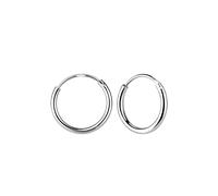 Dew 12mm Sleeper Hoop Earrings 67512HP - Signature Edition | - Sterling Silver
