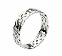 Dew Aela Celtic Open Knotwork Band Ring 2269HP - Signature Edition | - Size L